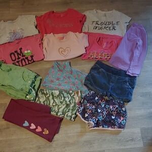 Girls Size 6-7 Spring Summer Clothing Bundle
